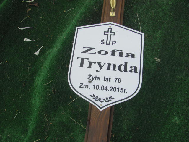 Zofia Trynda 1939 Myszków - Grobonet - Wyszukiwarka osób pochowanych