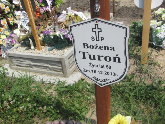 Bożena Turoń 1955 Myszków - Grobonet - Wyszukiwarka osób pochowanych